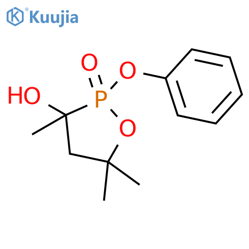 1,2-Oxaphospholan-3-ol, 3,5,5-trimethyl-2-phenoxy-, 2-oxide structure