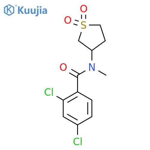 2,4-dichloro-N-(1,1-dioxo-1lambda6-thiolan-3-yl)-N-methylbenzamide structure