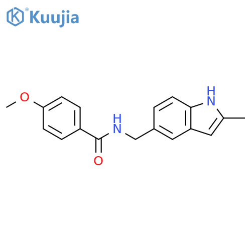 4-methoxy-N-(2-methyl-1H-indol-5-yl)methylbenzamide structure