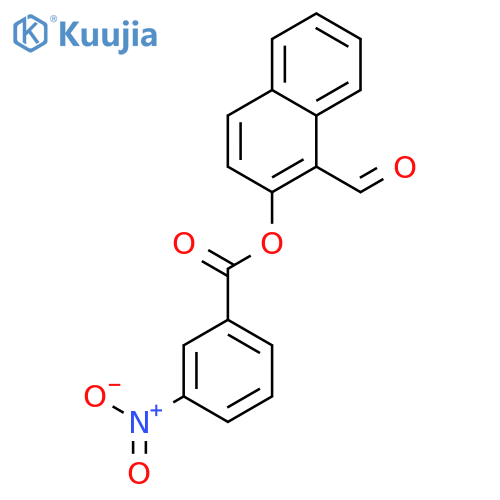 1-formylnaphthalen-2-yl 3-nitrobenzoate structure