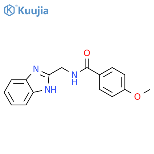 N-(1H-1,3-benzodiazol-2-yl)methyl-4-methoxybenzamide structure