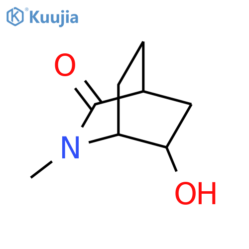 5-hydroxy-3-methyl-3-azabicyclo[2.2.2]octan-2-one structure