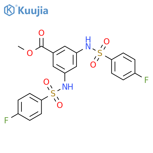 methyl 3,5-bis(4-fluorobenzenesulfonamido)benzoate structure
