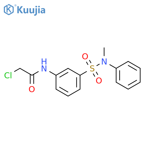 2-chloro-N-{3-methyl(phenyl)sulfamoylphenyl}acetamide structure