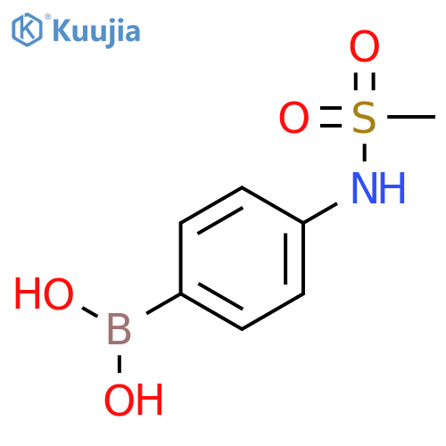 [4-(methanesulfonamido)phenyl]boronic acid structure