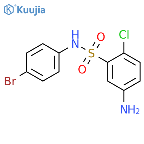 5-Amino-N-(4-bromo-phenyl)-2-chloro-benzenesulfonamide structure