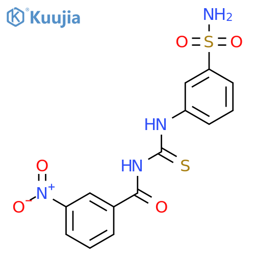 1-(3-nitrobenzoyl)-3-(3-sulfamoylphenyl)thiourea structure