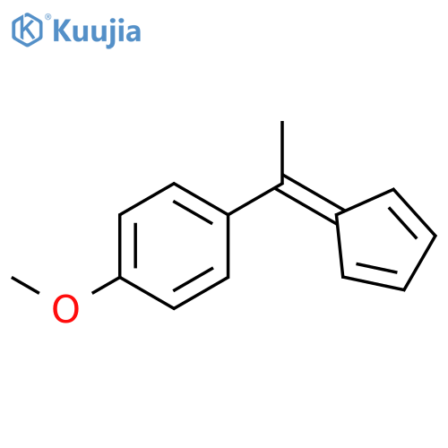 Benzene, 1-[1-(2,4-cyclopentadien-1-ylidene)ethyl]-4-methoxy- structure