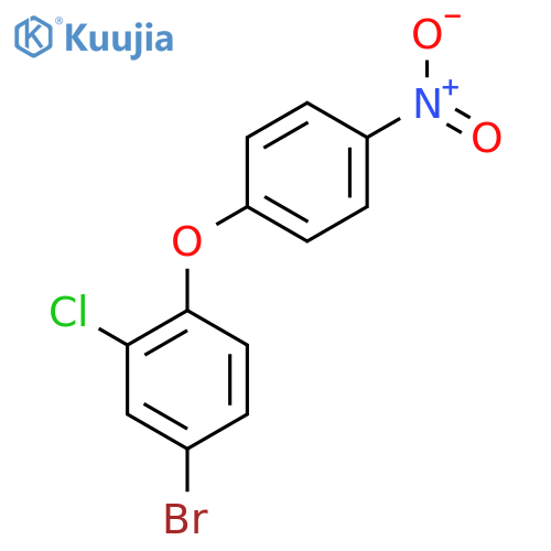 Benzene, 4-bromo-2-chloro-1-(4-nitrophenoxy)- structure