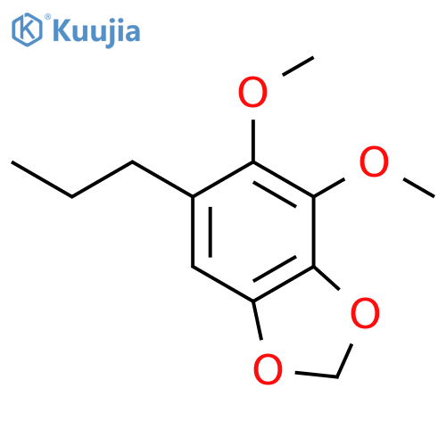 1,3-Benzodioxole, 4,5-dimethoxy-6-propyl- structure
