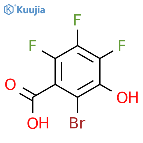 2-Bromo-4,5,6-trifluoro-3-hydroxybenzoic acid structure