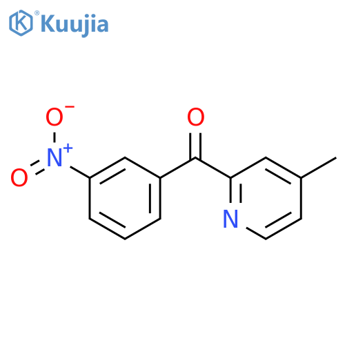 (4-Methylpyridin-2-yl)(3-nitrophenyl)methanone structure