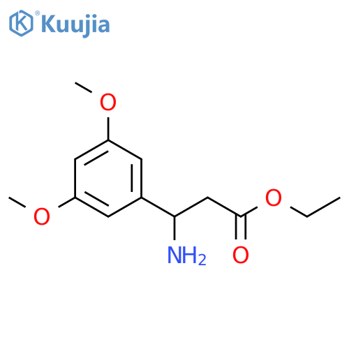 Benzenepropanoic acid, .beta.-amino-3,5-dimethoxy-, ethyl ester structure