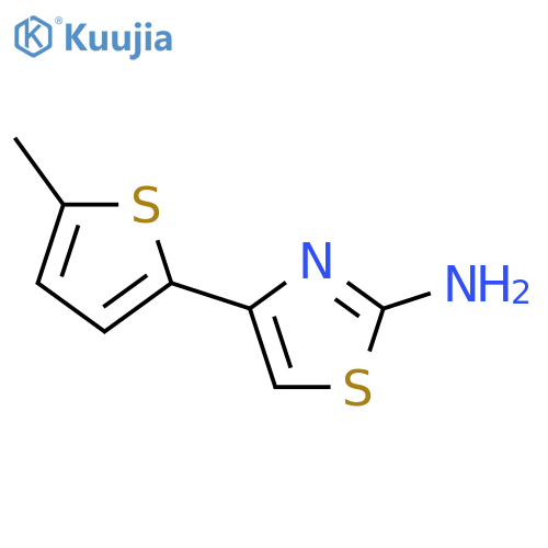 4-(5-methylthien-2-yl)-1,3-thiazol-2-amine structure