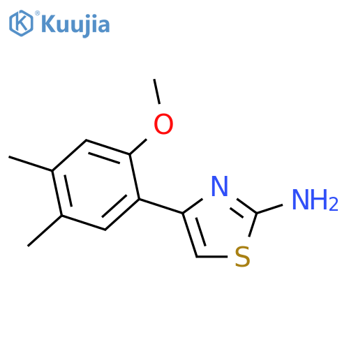 4-(2-Methoxy-4,5-dimethyl-phenyl)-thiazol-2-ylamine structure