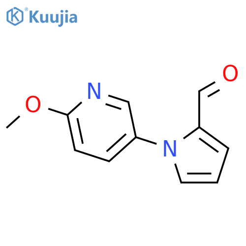 1-(6-methoxypyridin-3-yl)-1H-pyrrole-2-carbaldehyde structure