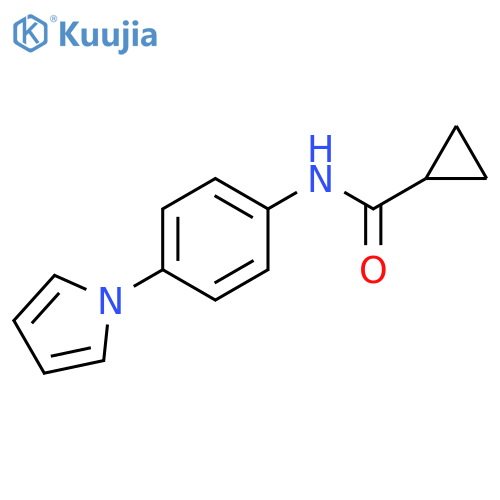 Cyclopropanecarboxamide, N-[4-(1H-pyrrol-1-yl)phenyl]- structure