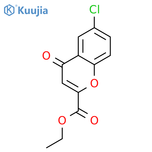 ethyl 6-chloro-4-oxo-chromene-2-carboxylate structure
