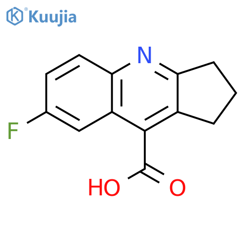 7-Fluoro-2,3-dihydro-1H-cyclopenta[b]quinoline-9-carboxylic acid structure