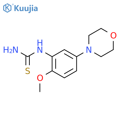 1-(2-Methoxy-5-morpholinophenyl)thiourea structure