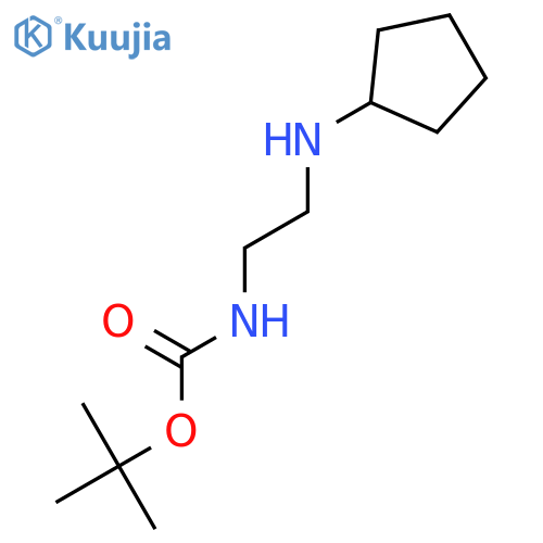tert-butyl 2-(cyclopentylamino)ethylcarbamate structure