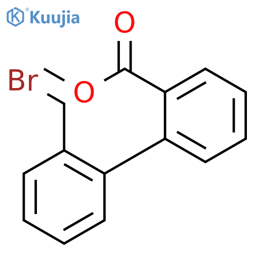Methyl 2'-(bromomethyl)-1,1'-biphenyl-2-carboxylate structure