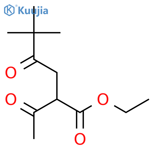 ethyl 2-acetyl-5,5-dimethyl-4-oxohexanoate structure