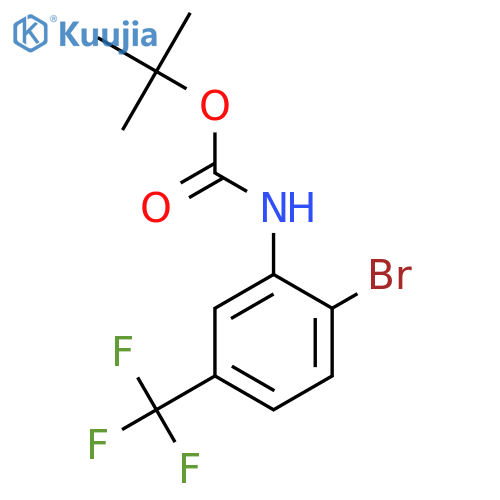 tert-butyl N-2-bromo-5-(trifluoromethyl)phenylcarbamate structure