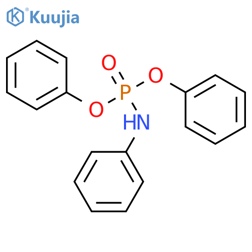 Phosphoramidic acid,N-phenyl-, diphenyl ester structure