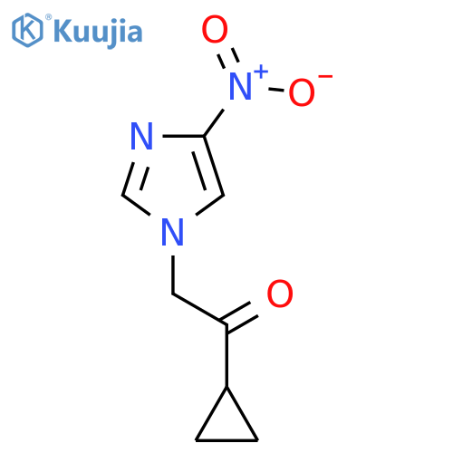1-Cyclopropyl-2-(4-nitro-1H-imidazol-1-yl)-1-ethanone structure