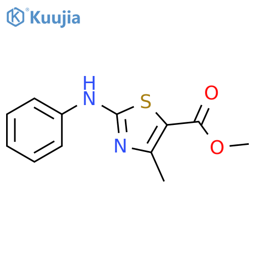 methyl 4-methyl-2-(phenylamino)-1,3-thiazole-5-carboxylate structure