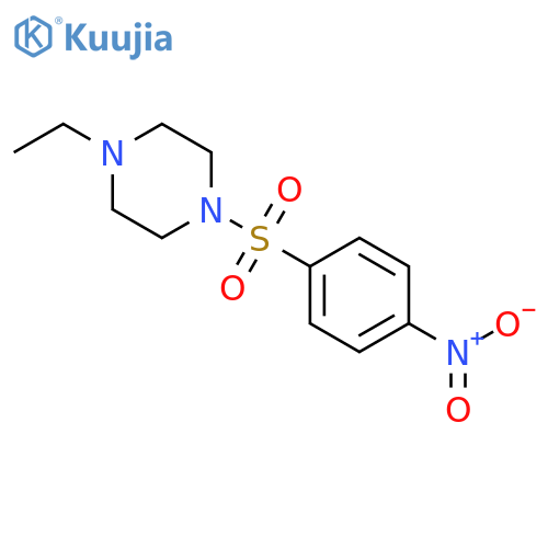 1-ethyl-4-({4-nitrophenyl}sulfonyl)piperazine structure