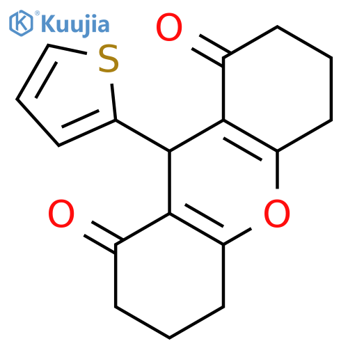9-(thiophen-2-yl)-2,3,4,5,6,7,8,9-octahydro-1H-xanthene-1,8-dione structure
