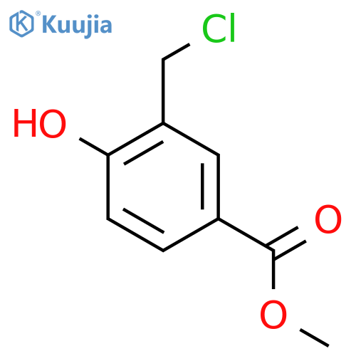 Benzoic acid, 3-(chloromethyl)-4-hydroxy-, methyl ester structure