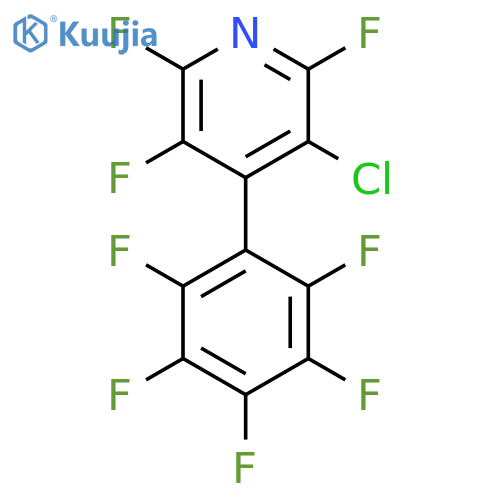 3-Chloro-4-(perfluorophenyl)-2,5,6-trifluoropyridine structure