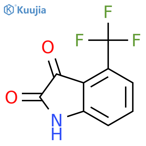 4-(trifluoromethyl)-2,3-dihydro-1H-indole-2,3-dione structure