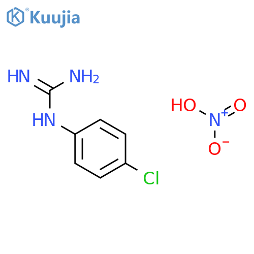4-Chlorophenylguanidinium nitrate structure