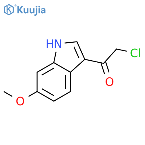 2-chloro-1-(6-methoxy-1H-indol-3-yl)ethanone structure