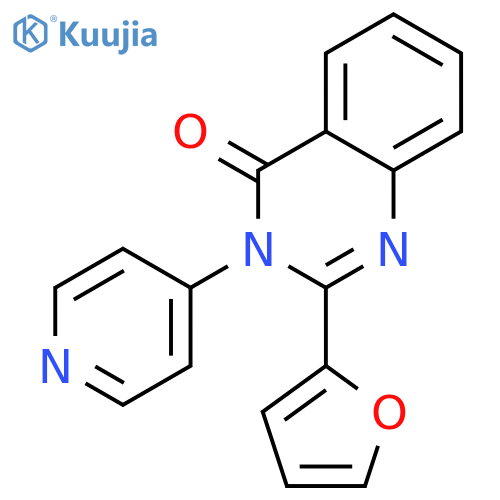 2-(2-furyl)-3-(4-pyridinyl)-4(3H)-quinazolinone structure