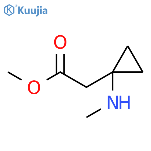 methyl 2-1-(methylamino)cyclopropylacetate structure