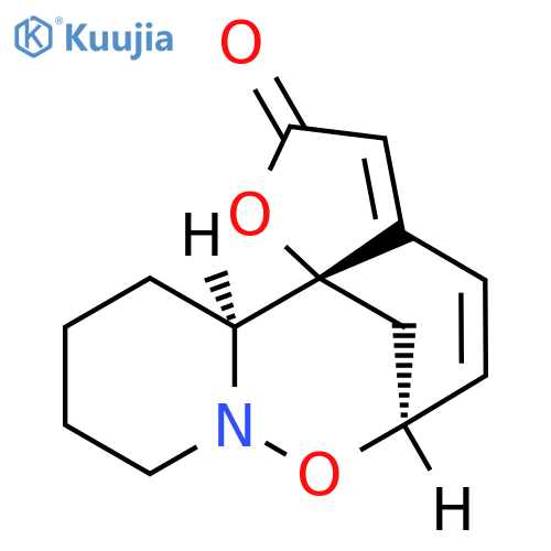 9H-6,12b-Methanofuro[2,3-d]pyrido[1,2-b][1,2]oxazocin-2(6H)-one,10,11,12,12a-tetrahydro-, (6S,12aS,12bS)- structure