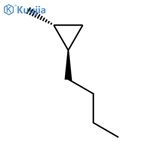 Cyclopropane, 1-butyl-2-methyl-, (1R,2R)-rel- structure