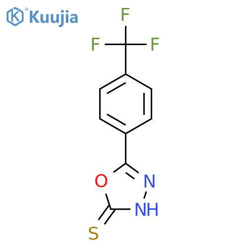 1,3,4-Oxadiazole-2(3H)-thione,5-[4-(trifluoromethyl)phenyl]- structure