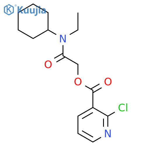 [Cyclohexyl(ethyl)carbamoyl]methyl 2-chloropyridine-3-carboxylate structure