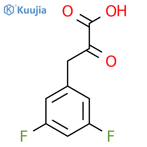 3-(3,5-difluorophenyl)-2-oxopropanoic acid structure