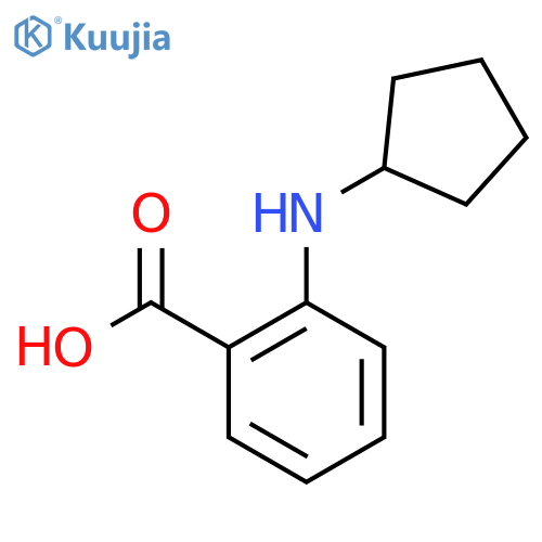 2-(Cyclopentylamino)benzoic acid structure
