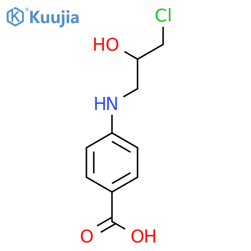 4-(3-Chloro-2-hydroxy-propylamino)-benzoic acid structure