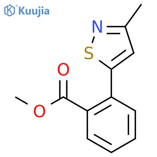 2-(3-Methyl-isothiazol-5-yl)-benzoic acid methyl ester structure