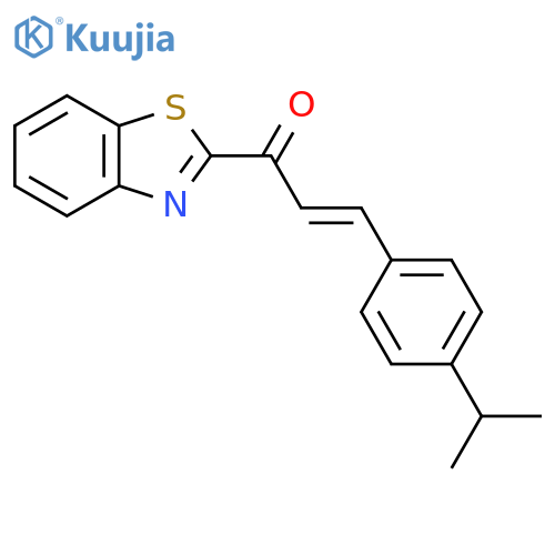 (2E)-1-(1,3-benzothiazol-2-yl)-3-4-(propan-2-yl)phenylprop-2-en-1-one structure