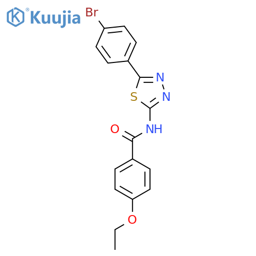 N-5-(4-bromophenyl)-1,3,4-thiadiazol-2-yl-4-ethoxybenzamide structure